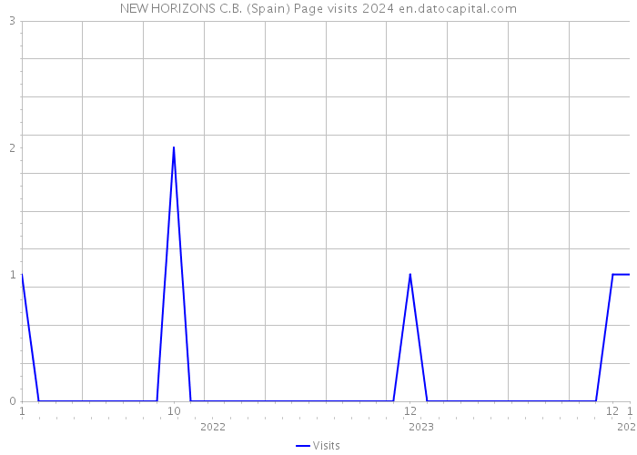 NEW HORIZONS C.B. (Spain) Page visits 2024 