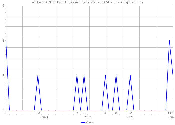 AIN ASSARDOUN SLU (Spain) Page visits 2024 