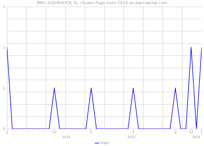 BMC ASSURANCE, SL. (Spain) Page visits 2024 