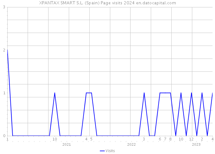 XPANTAX SMART S.L. (Spain) Page visits 2024 