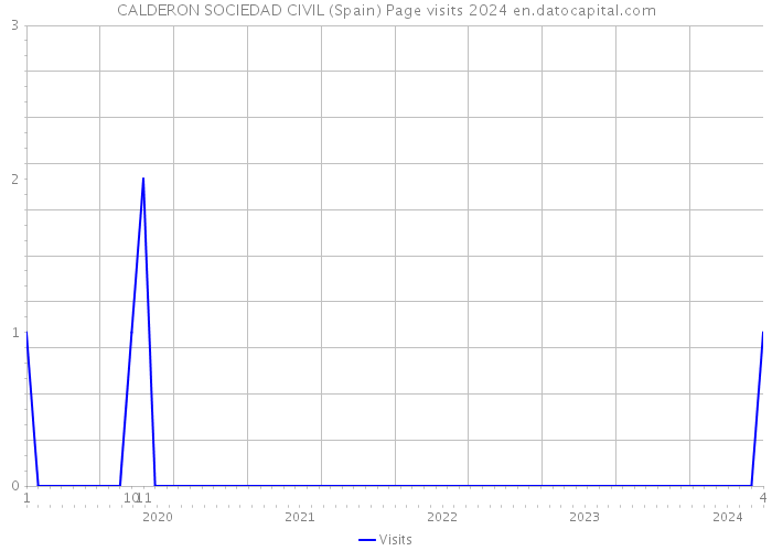 CALDERON SOCIEDAD CIVIL (Spain) Page visits 2024 