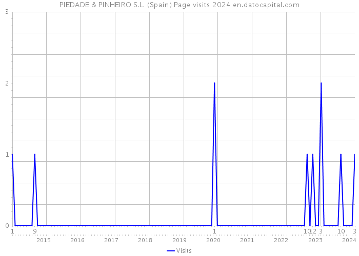 PIEDADE & PINHEIRO S.L. (Spain) Page visits 2024 
