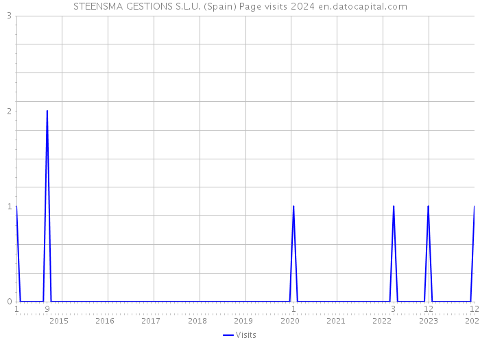 STEENSMA GESTIONS S.L.U. (Spain) Page visits 2024 