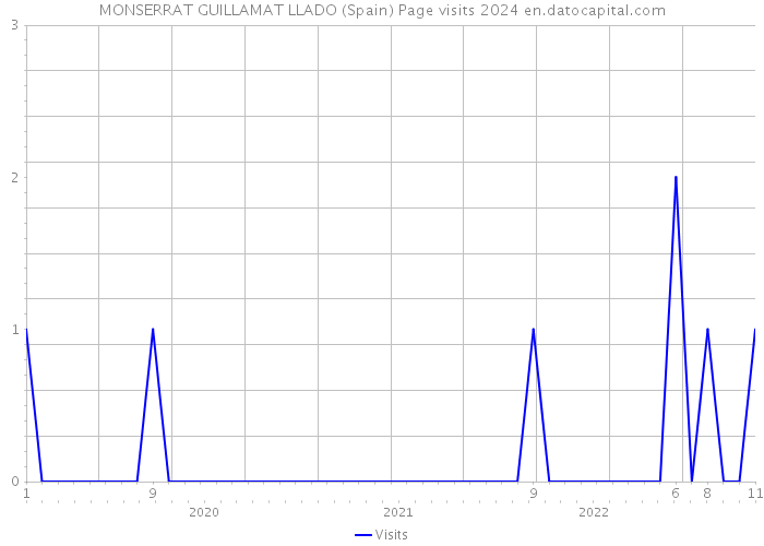 MONSERRAT GUILLAMAT LLADO (Spain) Page visits 2024 