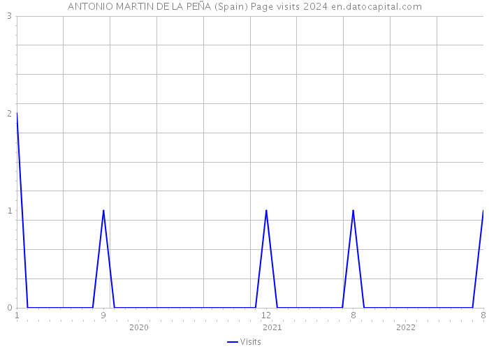 ANTONIO MARTIN DE LA PEÑA (Spain) Page visits 2024 