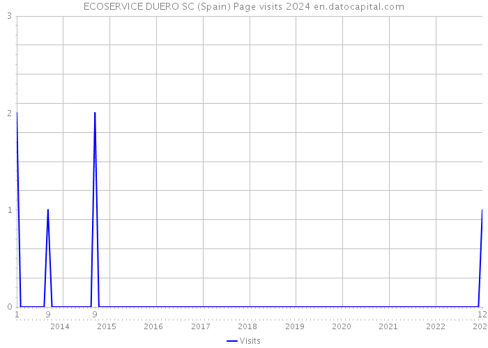 ECOSERVICE DUERO SC (Spain) Page visits 2024 