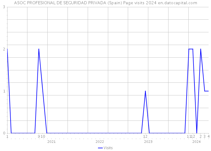 ASOC PROFESIONAL DE SEGURIDAD PRIVADA (Spain) Page visits 2024 