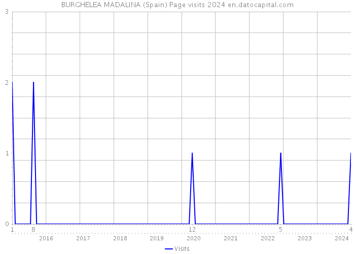 BURGHELEA MADALINA (Spain) Page visits 2024 