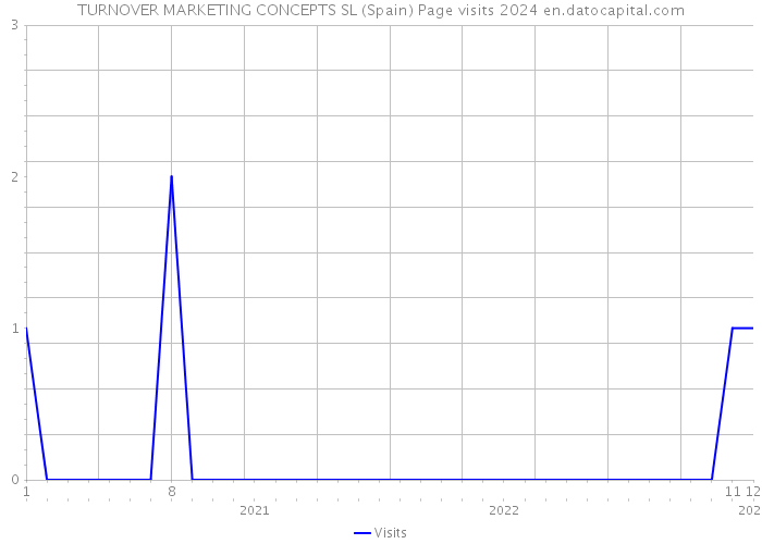 TURNOVER MARKETING CONCEPTS SL (Spain) Page visits 2024 
