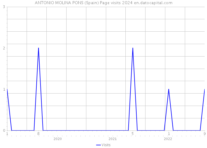 ANTONIO MOLINA PONS (Spain) Page visits 2024 