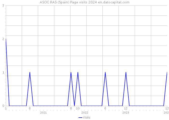 ASOC RAS (Spain) Page visits 2024 