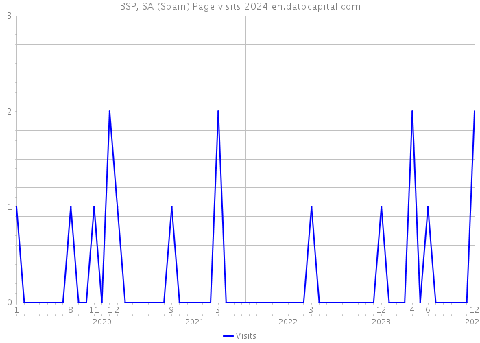 BSP, SA (Spain) Page visits 2024 
