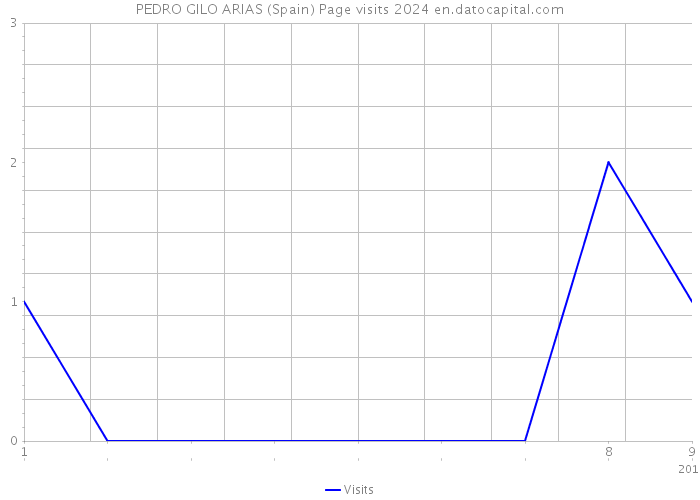 PEDRO GILO ARIAS (Spain) Page visits 2024 