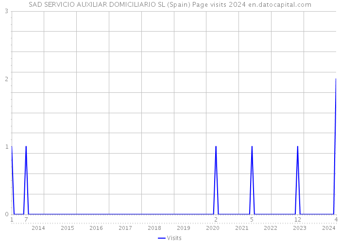 SAD SERVICIO AUXILIAR DOMICILIARIO SL (Spain) Page visits 2024 