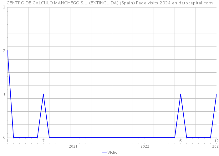CENTRO DE CALCULO MANCHEGO S.L. (EXTINGUIDA) (Spain) Page visits 2024 