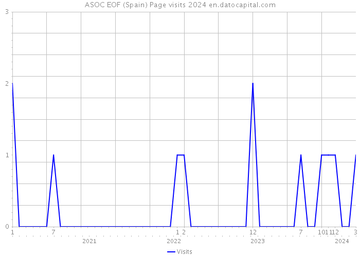 ASOC EOF (Spain) Page visits 2024 
