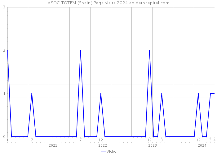ASOC TOTEM (Spain) Page visits 2024 