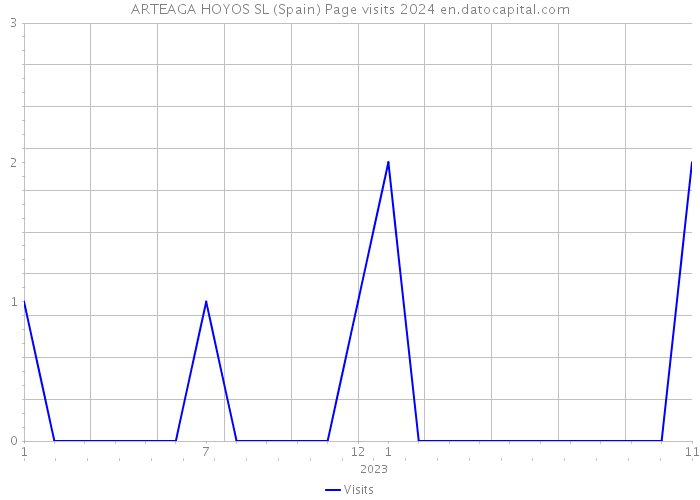ARTEAGA HOYOS SL (Spain) Page visits 2024 