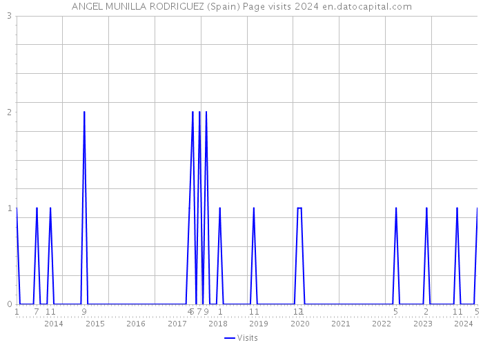 ANGEL MUNILLA RODRIGUEZ (Spain) Page visits 2024 