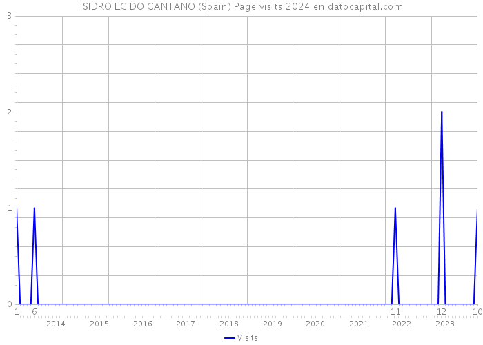 ISIDRO EGIDO CANTANO (Spain) Page visits 2024 