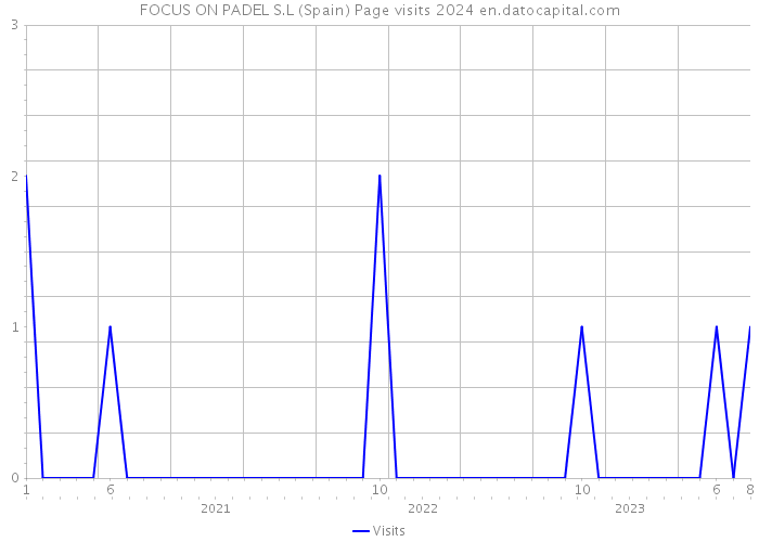 FOCUS ON PADEL S.L (Spain) Page visits 2024 