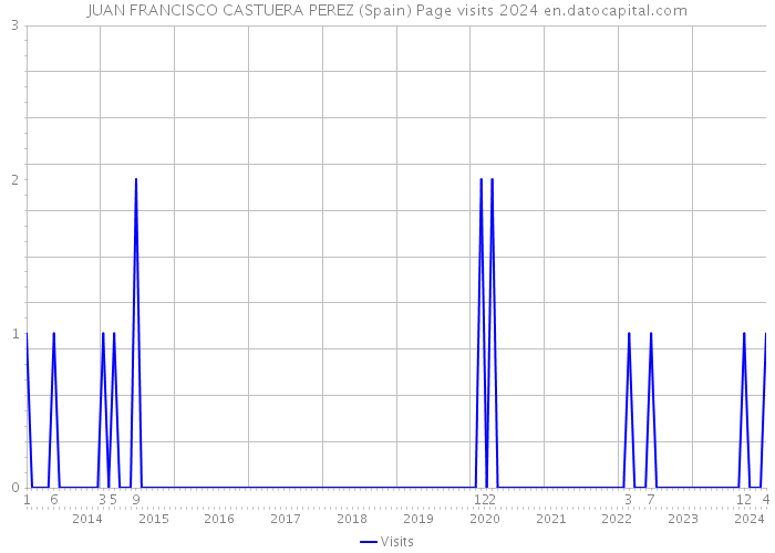 JUAN FRANCISCO CASTUERA PEREZ (Spain) Page visits 2024 