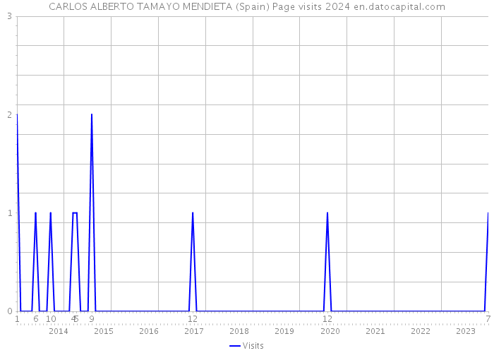 CARLOS ALBERTO TAMAYO MENDIETA (Spain) Page visits 2024 