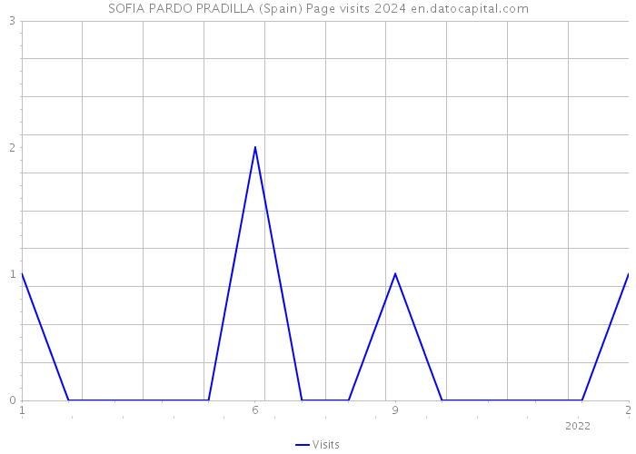 SOFIA PARDO PRADILLA (Spain) Page visits 2024 
