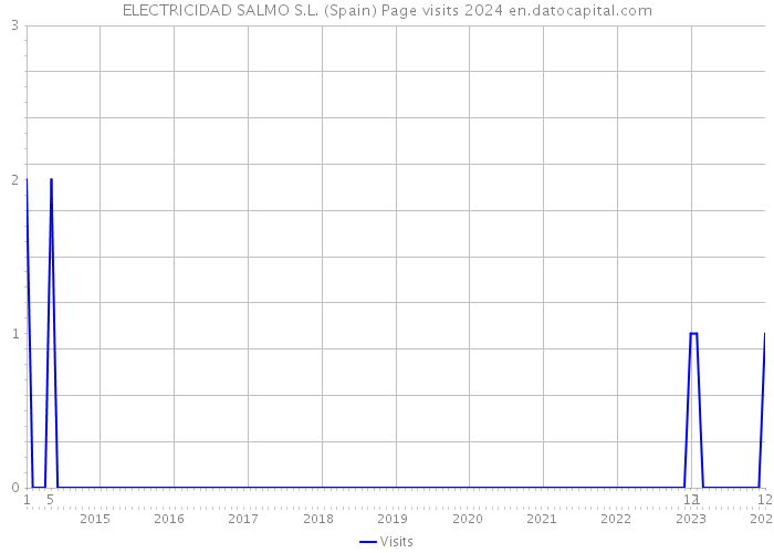 ELECTRICIDAD SALMO S.L. (Spain) Page visits 2024 