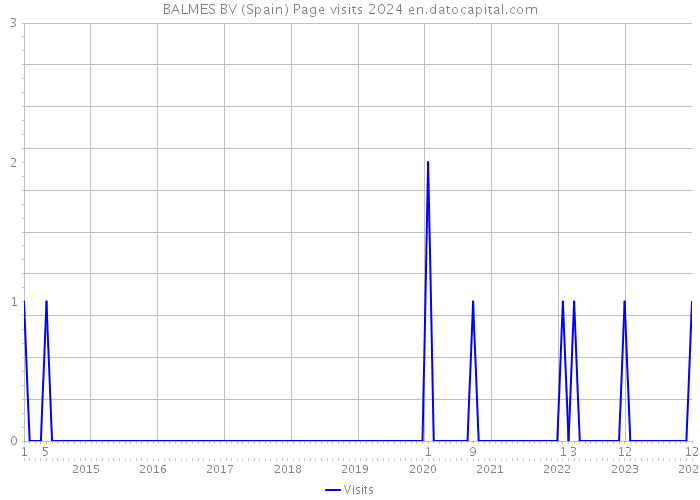 BALMES BV (Spain) Page visits 2024 