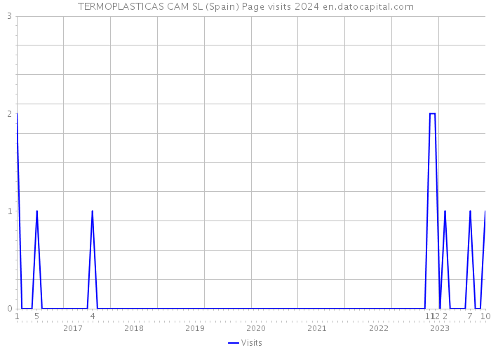 TERMOPLASTICAS CAM SL (Spain) Page visits 2024 
