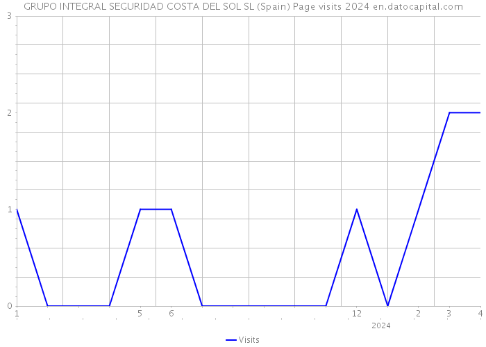 GRUPO INTEGRAL SEGURIDAD COSTA DEL SOL SL (Spain) Page visits 2024 
