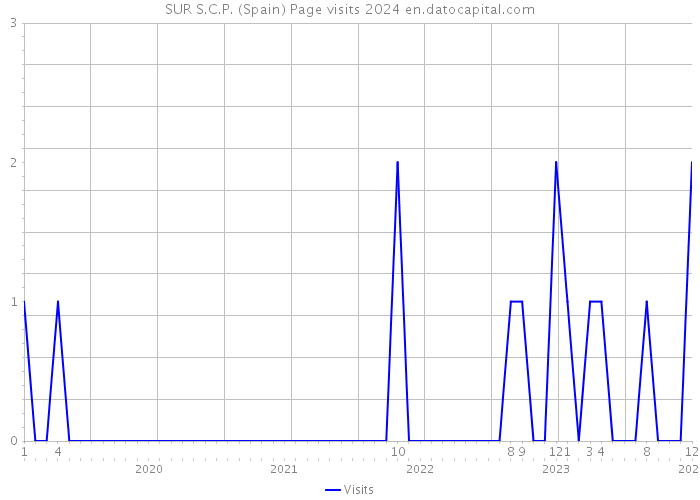 SUR S.C.P. (Spain) Page visits 2024 