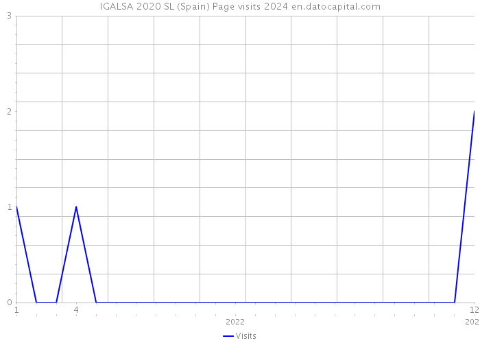 IGALSA 2020 SL (Spain) Page visits 2024 