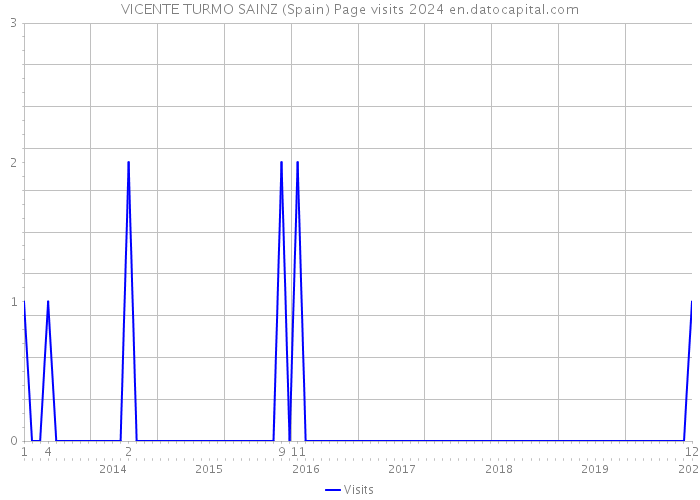 VICENTE TURMO SAINZ (Spain) Page visits 2024 