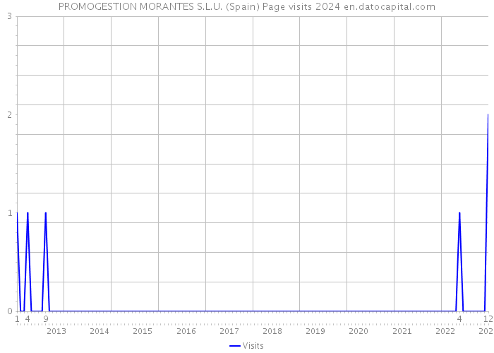 PROMOGESTION MORANTES S.L.U. (Spain) Page visits 2024 