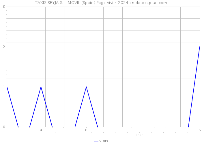 TAXIS SEYJA S.L. MOVIL (Spain) Page visits 2024 
