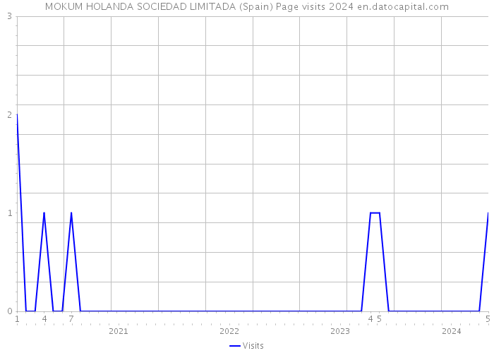MOKUM HOLANDA SOCIEDAD LIMITADA (Spain) Page visits 2024 