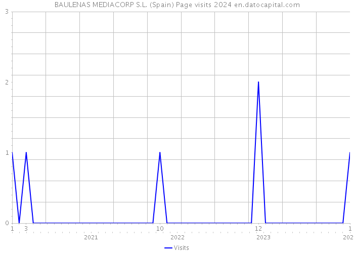 BAULENAS MEDIACORP S.L. (Spain) Page visits 2024 