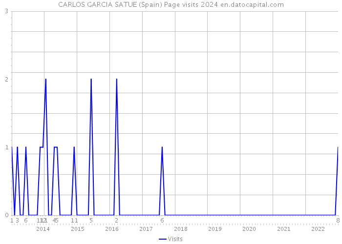 CARLOS GARCIA SATUE (Spain) Page visits 2024 