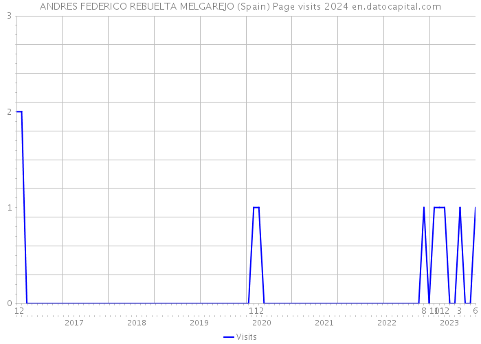 ANDRES FEDERICO REBUELTA MELGAREJO (Spain) Page visits 2024 