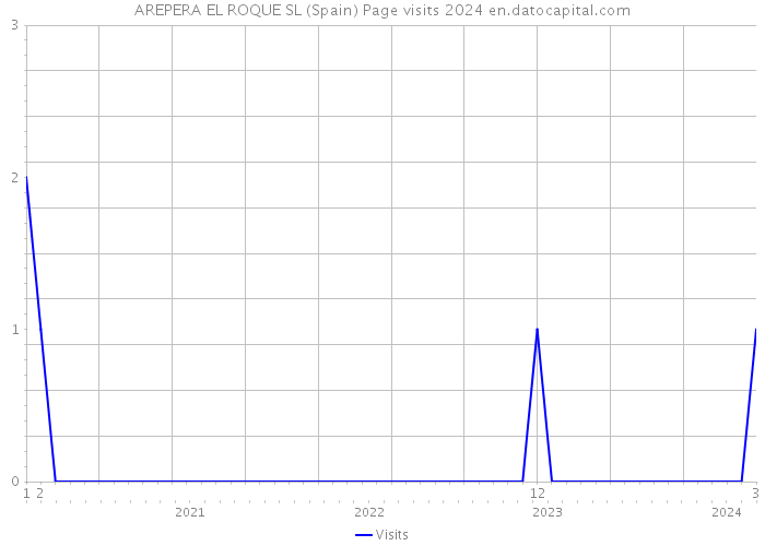 AREPERA EL ROQUE SL (Spain) Page visits 2024 