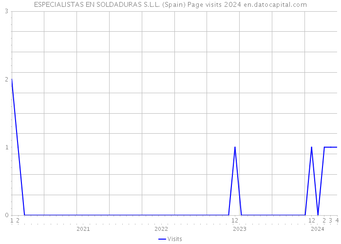 ESPECIALISTAS EN SOLDADURAS S.L.L. (Spain) Page visits 2024 