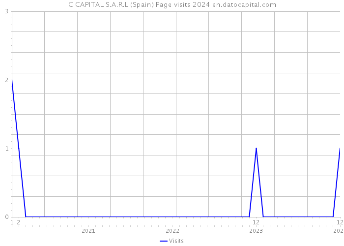 C CAPITAL S.A.R.L (Spain) Page visits 2024 