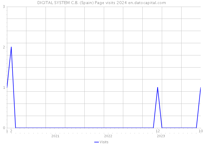 DIGITAL SYSTEM C.B. (Spain) Page visits 2024 