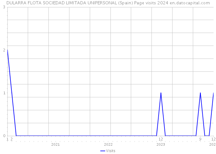 DULARRA FLOTA SOCIEDAD LIMITADA UNIPERSONAL (Spain) Page visits 2024 