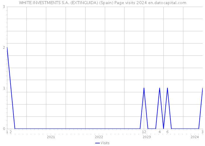 WHITE INVESTMENTS S.A. (EXTINGUIDA) (Spain) Page visits 2024 