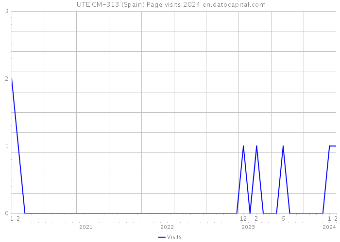  UTE CM-313 (Spain) Page visits 2024 