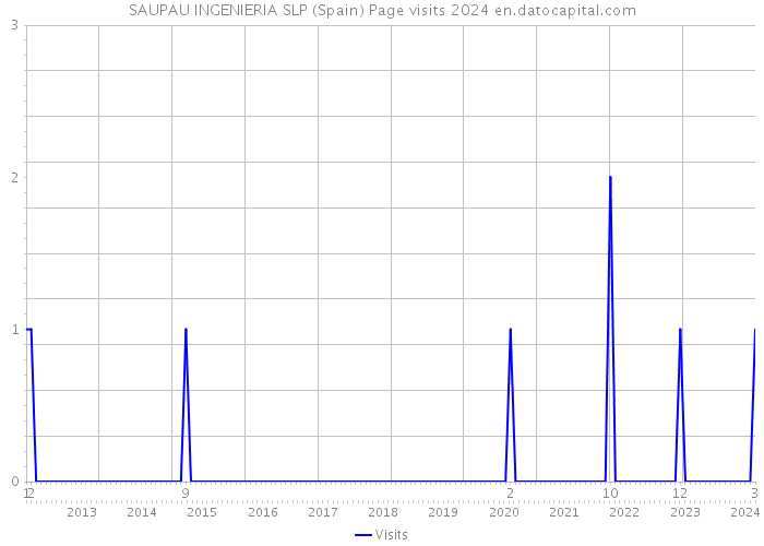 SAUPAU INGENIERIA SLP (Spain) Page visits 2024 