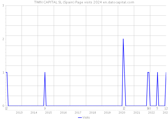 TWIN CAPITAL SL (Spain) Page visits 2024 